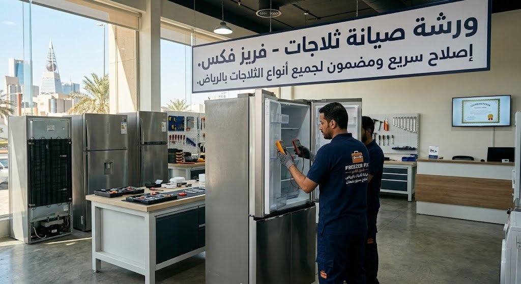 شركة صيانة ثلاجات بالرياض فريز فكس إصلاح سريع مع ضمان