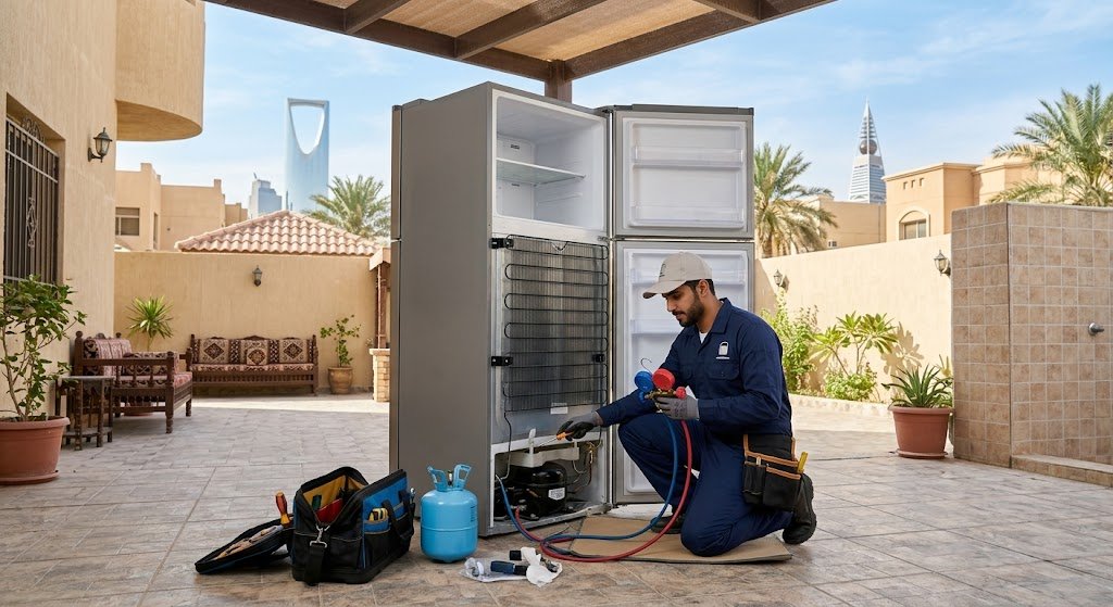 أفضل خدمة إصلاح وصيانة ثلاجات في الرياض بأحدث التقنيات وقطع الغيار الأصلية