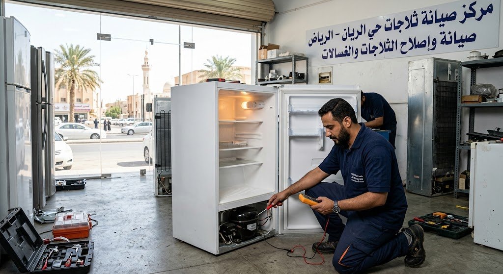 صيانة ثلاجات حي الريان بالرياض على أيدي فنيين محترفين مع توفير قطع غيار أصلية وضمان